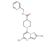 1-(2,5-dimethylpyrazolo[1,5-a]pyrimidin-7-yl)-N-(pyridin-2-ylmethyl)piperidine-4-carboxamide