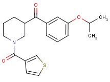 (3-isopropoxyphenyl)[1-(3-thienylcarbonyl)-3-piperidinyl]methanone