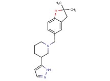 1-[(2,2-dimethyl-2,3-dihydro-1-benzofuran-5-yl)methyl]-3-(1H-pyrazol-5-yl)piperidine