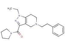 1-ethyl-5-(2-phenylethyl)-3-(1-pyrrolidinylcarbonyl)-4,5,6,7-tetrahydro-1H-pyrazolo[4,3-c]pyridine
