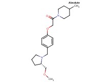 1-[(4-{[(2S)-2-(methoxymethyl)pyrrolidin-1-yl]methyl}phenoxy)acetyl]-4-methylpiperidine