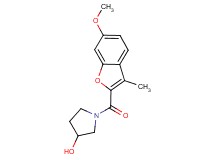 1-[(6-methoxy-3-methyl-1-benzofuran-2-yl)carbonyl]pyrrolidin-3-ol