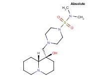 4-{[(1R,9aR)-1-hydroxyoctahydro-2H-quinolizin-1-yl]methyl}-N,N-dimethylpiperazine-1-sulfonamide