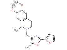 2-{[2-(2-furyl)-5-methyl-1,3-oxazol-4-yl]methyl}-6,7-dimethoxy-1-methyl-1,2,3,4-tetrahydroisoquinoline