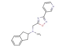 2,3-dihydro-1H-inden-2-yl(methyl)[(3-pyridin-3-yl-1,2,4-oxadiazol-5-yl)methyl]amine