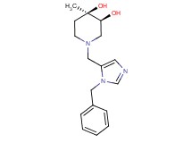 (3S*,4R*)-1-[(1-benzyl-1H-imidazol-5-yl)methyl]-4-methylpiperidine-3,4-diol