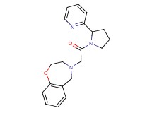 4-{2-oxo-2-[2-(2-pyridinyl)-1-pyrrolidinyl]ethyl}-2,3,4,5-tetrahydro-1,4-benzoxazepine