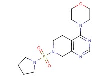 4-morpholin-4-yl-7-(pyrrolidin-1-ylsulfonyl)-5,6,7,8-tetrahydropyrido[3,4-d]pyrimidine