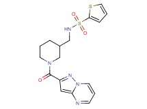 N-{[1-(pyrazolo[1,5-a]pyrimidin-2-ylcarbonyl)-3-piperidinyl]methyl}-2-thiophenesulfonamide