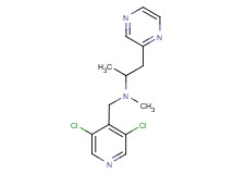 N-[(3,5-dichloropyridin-4-yl)methyl]-N-methyl-1-pyrazin-2-ylpropan-2-amine
