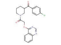 (4-chlorophenyl){1-[(4-quinazolinyloxy)acetyl]-3-piperidinyl}methanone