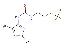 N-(1,3-dimethyl-1H-pyrazol-4-yl)-N'-{2-[(trifluoromethyl)thio]ethyl}urea