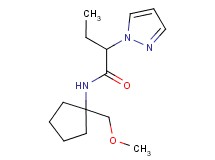 N-[1-(methoxymethyl)cyclopentyl]-2-(1H-pyrazol-1-yl)butanamide
