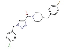 1-{[1-(4-chlorobenzyl)-1H-1,2,3-triazol-4-yl]carbonyl}-4-(4-fluorobenzyl)piperidine