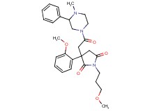 3-(2-methoxyphenyl)-1-(3-methoxypropyl)-3-[2-(4-methyl-3-phenyl-1-piperazinyl)-2-oxoethyl]-2,5-pyrrolidinedione