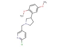 2-chloro-5-{[3-(2,5-dimethoxyphenyl)pyrrolidin-1-yl]methyl}pyridine