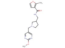 N-({1-[(2-methoxypyrimidin-5-yl)methyl]pyrrolidin-3-yl}methyl)-2-methyl-3-furamide