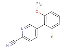 5-(2-fluoro-6-methoxyphenyl)pyridine-2-carbonitrile