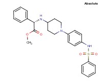 methyl (2S)-phenyl[(1-{4-[(phenylsulfonyl)amino]phenyl}-4-piperidinyl)amino]acetate