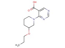 4-(3-propoxypiperidin-1-yl)pyrimidine-5-carboxylic acid