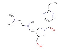 {(3R*,4R*)-4-{[[2-(dimethylamino)ethyl](methyl)amino]methyl}-1-[(2-ethylpyrimidin-5-yl)carbonyl]pyrrolidin-3-yl}methanol