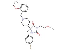 5-[1-(2-ethoxybenzyl)-4-piperidinyl]-5-(4-fluorobenzyl)-3-(2-methoxyethyl)-2,4-imidazolidinedione