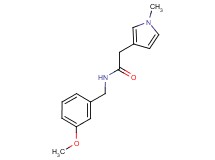 N-(3-methoxybenzyl)-2-(1-methyl-1H-pyrrol-3-yl)acetamide