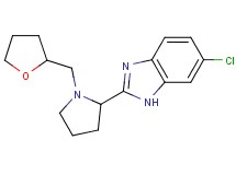 6-chloro-2-[1-(tetrahydro-2-furanylmethyl)-2-pyrrolidinyl]-1H-benzimidazole bis(trifluoroacetate)