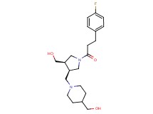 ((3R*,4R*)-1-[3-(4-fluorophenyl)propanoyl]-4-{[4-(hydroxymethyl)piperidin-1-yl]methyl}pyrrolidin-3-yl)methanol