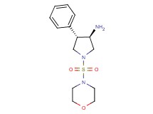 (3R*,4S*)-1-(4-morpholinylsulfonyl)-4-phenyl-3-pyrrolidinamine