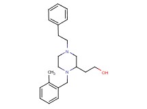2-[1-(2-methylbenzyl)-4-(2-phenylethyl)-2-piperazinyl]ethanol