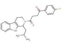 1-(4-fluorophenyl)-4-(1-isobutyl-1,3,4,9-tetrahydro-2H-beta-carbolin-2-yl)-4-oxo-1-butanone
