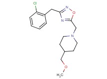 1-{[3-(2-chlorobenzyl)-1,2,4-oxadiazol-5-yl]methyl}-4-(methoxymethyl)piperidine