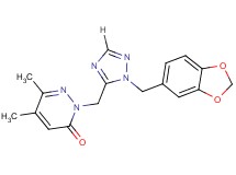 2-{[1-(1,3-benzodioxol-5-ylmethyl)-1H-1,2,4-triazol-5-yl]methyl}-5,6-dimethylpyridazin-3(2H)-one