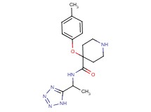 4-(4-methylphenoxy)-N-[1-(1H-tetrazol-5-yl)ethyl]-4-piperidinecarboxamide hydrochloride