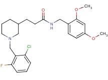 3-[1-(2-chloro-6-fluorobenzyl)-3-piperidinyl]-N-(2,4-dimethoxybenzyl)propanamide