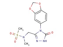 N-{[4-(1,3-benzodioxol-5-yl)-5-oxo-4,5-dihydro-1H-1,2,4-triazol-3-yl]methyl}-N-methylmethanesulfonamide