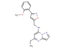 5-ethyl-N-{[3-(2-methoxyphenyl)-5-isoxazolyl]methyl}pyrazolo[1,5-a]pyrimidin-7-amine