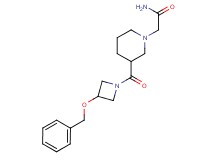 2-(3-{[3-(benzyloxy)-1-azetidinyl]carbonyl}-1-piperidinyl)acetamide