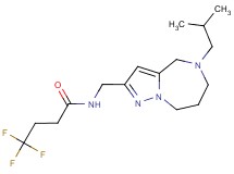 4,4,4-trifluoro-N-[(5-isobutyl-5,6,7,8-tetrahydro-4H-pyrazolo[1,5-a][1,4]diazepin-2-yl)methyl]butanamide