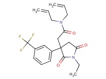 N,N-diallyl-2-{1-ethyl-2,5-dioxo-3-[3-(trifluoromethyl)phenyl]-3-pyrrolidinyl}acetamide