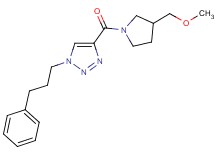 4-{[3-(methoxymethyl)-1-pyrrolidinyl]carbonyl}-1-(3-phenylpropyl)-1H-1,2,3-triazole