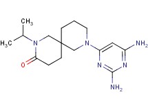 8-(2,6-diamino-4-pyrimidinyl)-2-isopropyl-2,8-diazaspiro[5.5]undecan-3-one