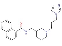 N-({1-[3-(1H-imidazol-1-yl)propyl]piperidin-3-yl}methyl)-1-naphthamide