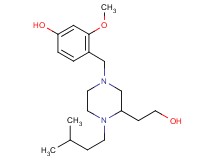 4-{[3-(2-hydroxyethyl)-4-(3-methylbutyl)-1-piperazinyl]methyl}-3-methoxyphenol