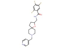 2,4,5-trifluoro-N-{[8-(4-pyridinylmethyl)-1-oxa-8-azaspiro[4.5]dec-2-yl]methyl}benzamide