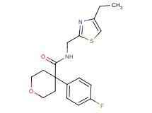 N-[(4-ethyl-1,3-thiazol-2-yl)methyl]-4-(4-fluorophenyl)tetrahydro-2H-pyran-4-carboxamide