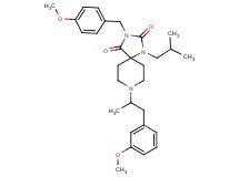 1-isobutyl-3-(4-methoxybenzyl)-8-[2-(3-methoxyphenyl)-1-methylethyl]-1,3,8-triazaspiro[4.5]decane-2,4-dione