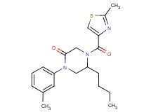 5-butyl-1-(3-methylphenyl)-4-[(2-methyl-1,3-thiazol-4-yl)carbonyl]-2-piperazinone