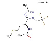 N-{(1S)-3-(methylthio)-1-[3-methyl-1-(2,2,2-trifluoroethyl)-1H-1,2,4-triazol-5-yl]propyl}acetamide